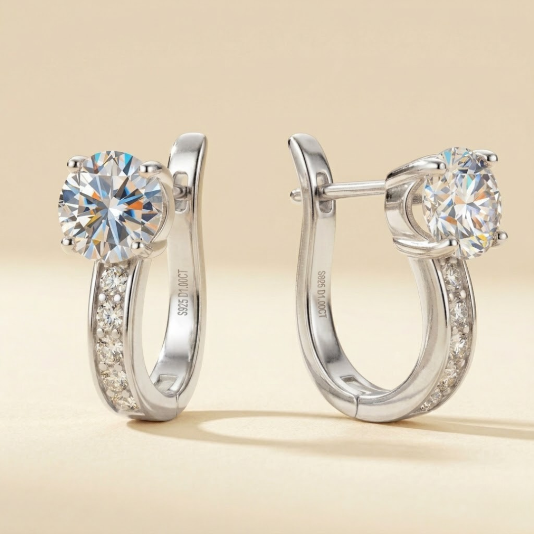 Pendientes Elegantes Channel | Oro