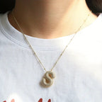 Elegante initialen-halsketting | Goud