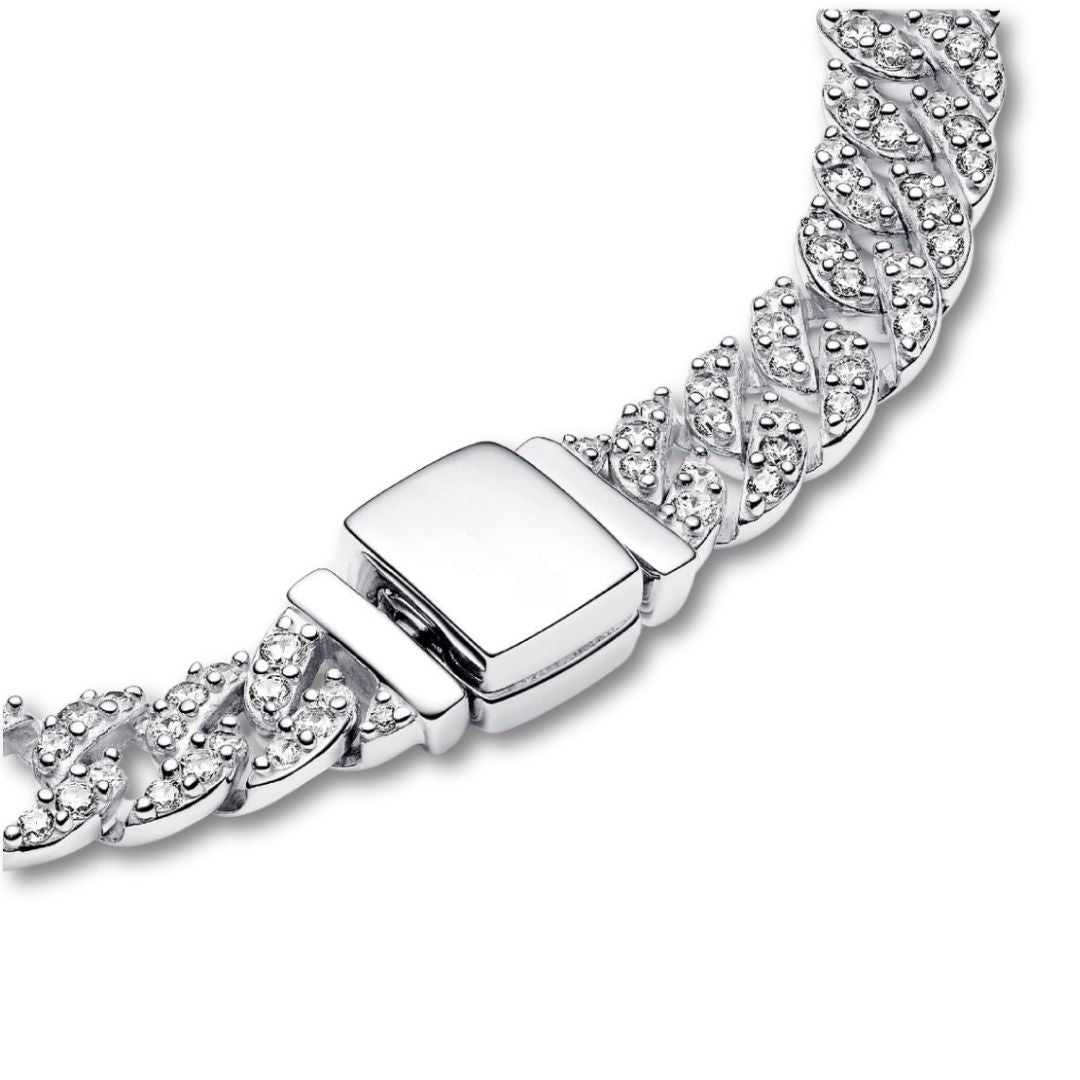 Cubaanse Armband met Pavé | Goud
