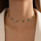 Goddelijke groene hangerketting