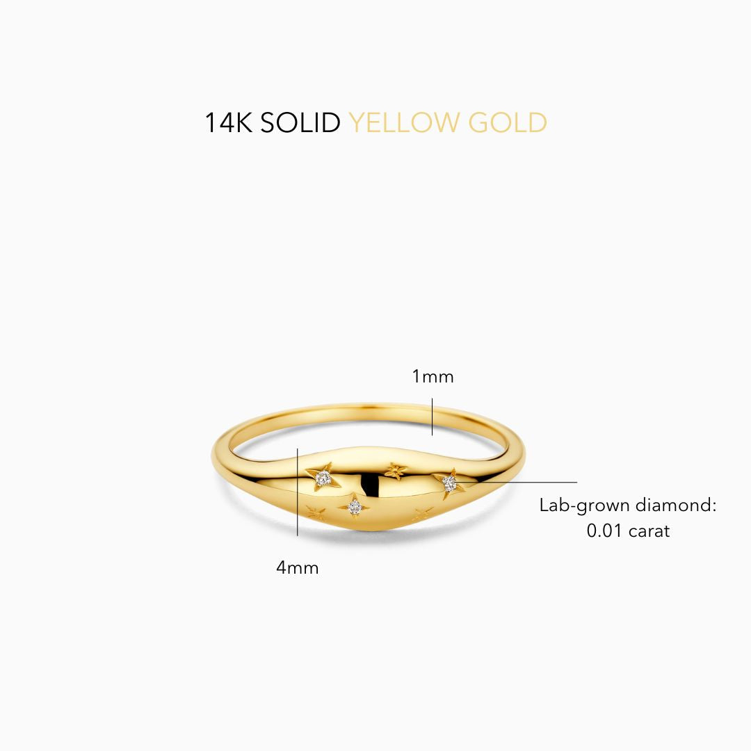 Anillo Cielo Estrellado | Oro