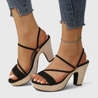 Eugenia™ | Sandalia de Plataforma con Tiras Finas