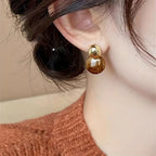 Oorbellen Aurélie Amber | Goud