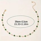 Goddelijke groene hangerketting