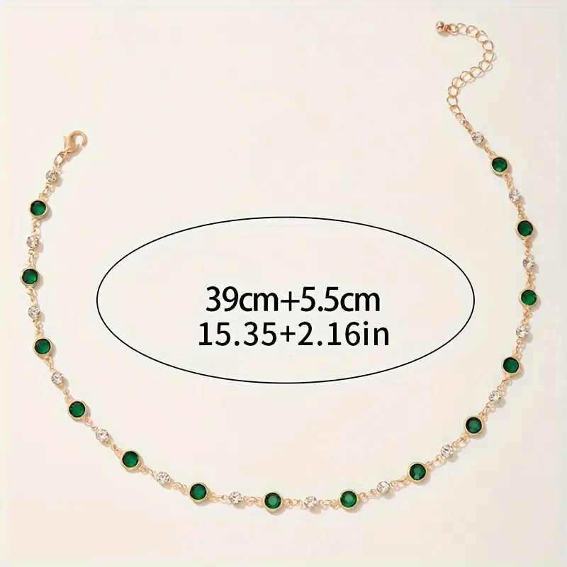 Collar Colgante Verde Divino