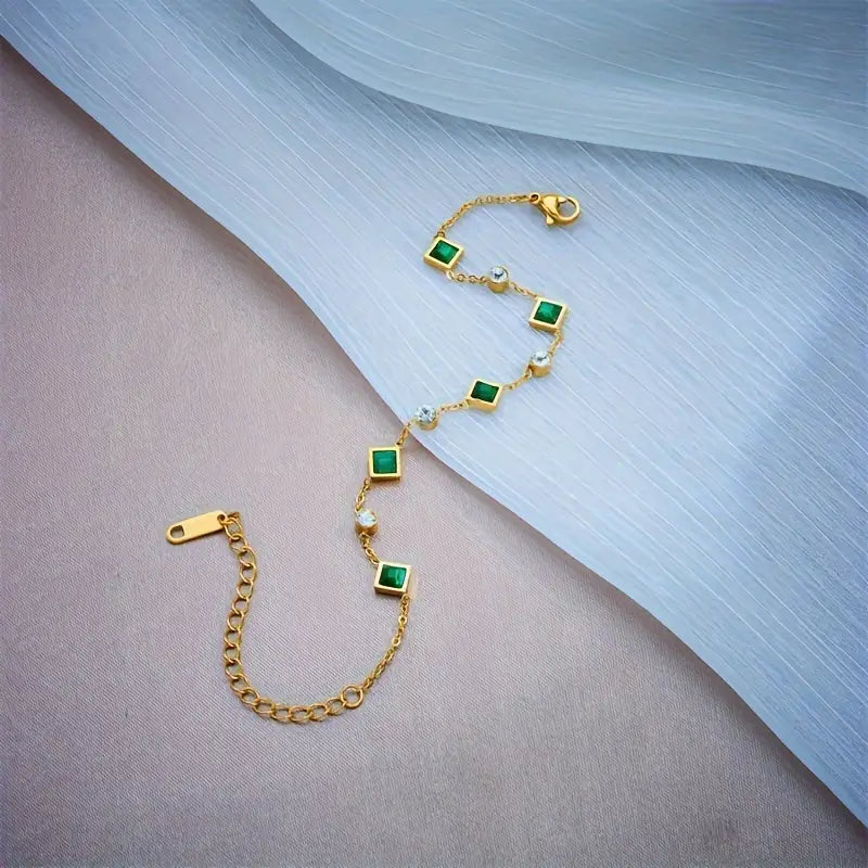 Hemelse Smaragd Armband