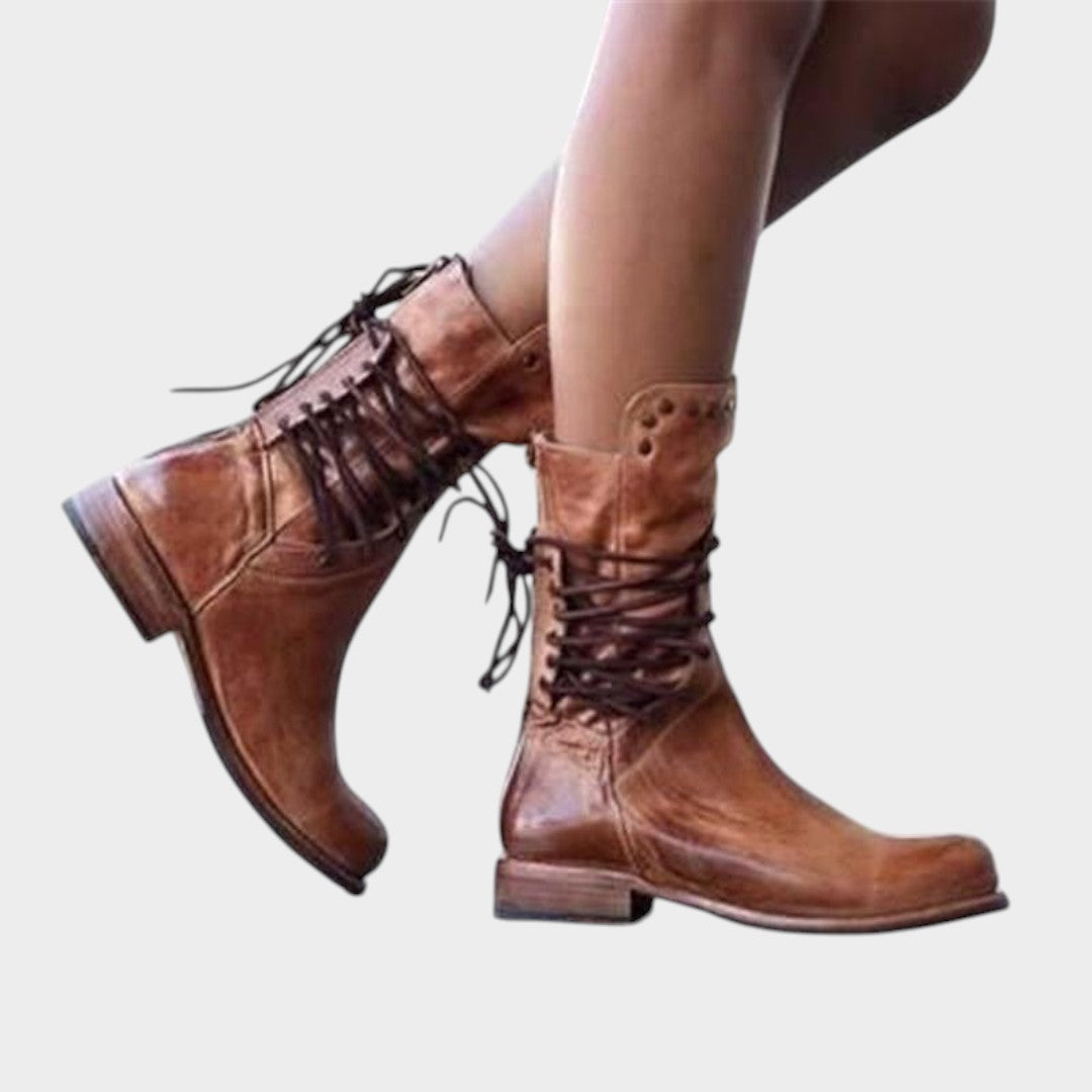 Caithlyn™ | Botas Vintage con Cordones