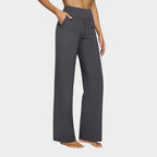 Calista™ | Pantalones de mujer de pierna ancha color marrón