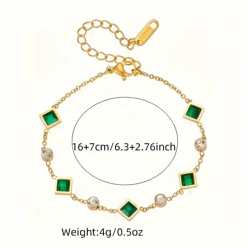Hemelse Smaragd Armband