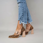 Azucena™ | Escarpín de Tacón Alto con Estampado Leopardo