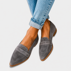 Nazaria™ | Mocasín de Ante Punta Fina