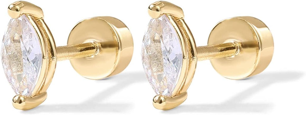 Diamanten Druppeloorbellen | Goud