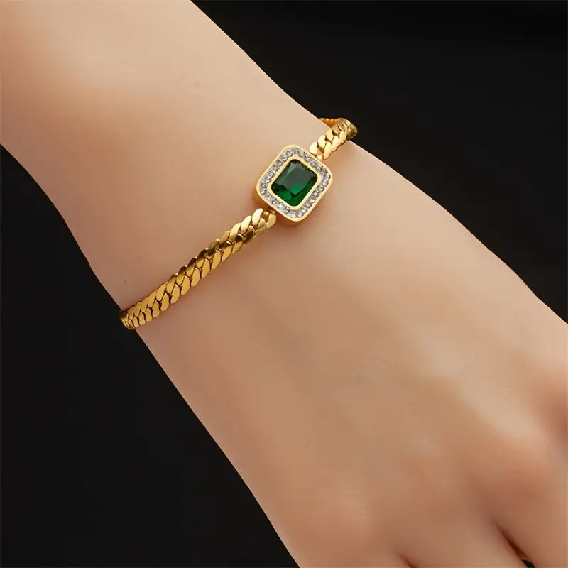 Goddelijke Smaragd Armband