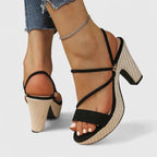 Eugenia™ | Sandalia de Plataforma con Tiras Finas