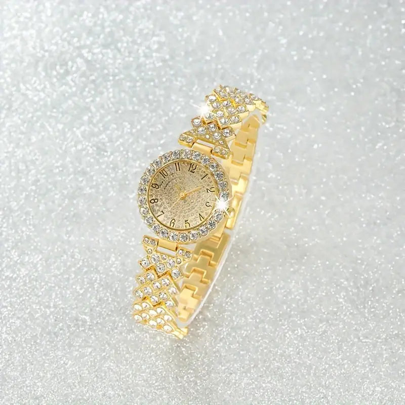 Luxe Glow Horloge- en Armbandset | Goud