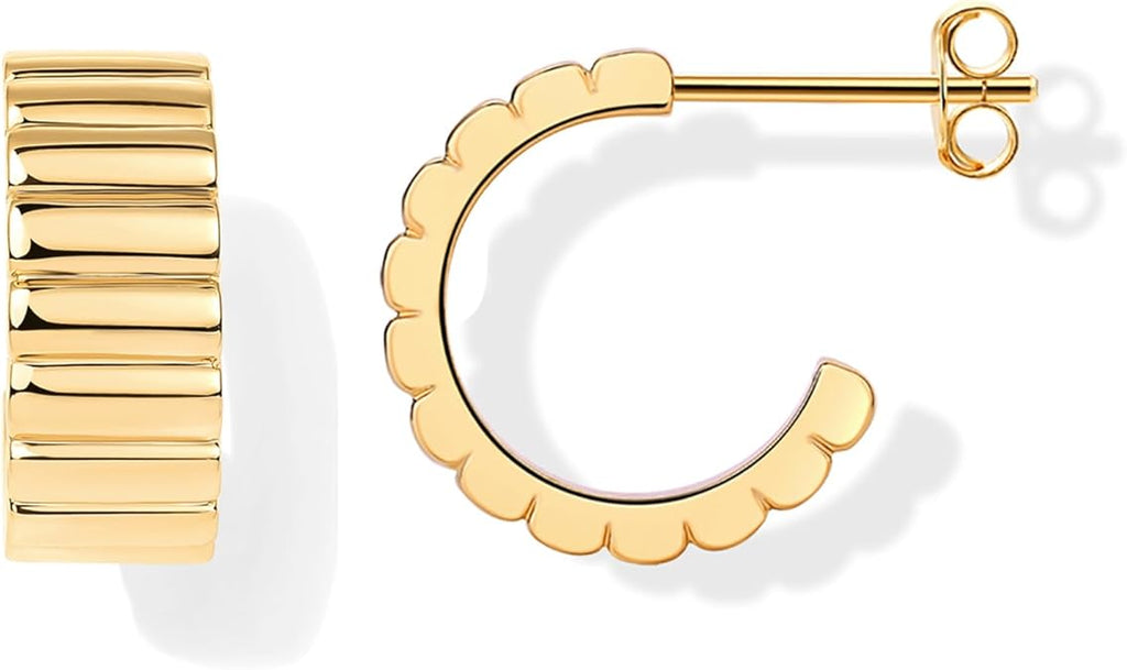 Klassieke Reliëf Oorbellen | Goud