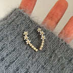 Elegante bloemvormige oorbellen