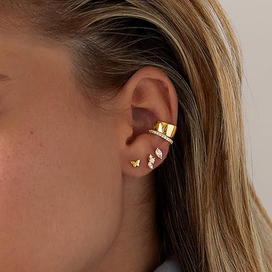 Diamanten Druppeloorbellen | Goud