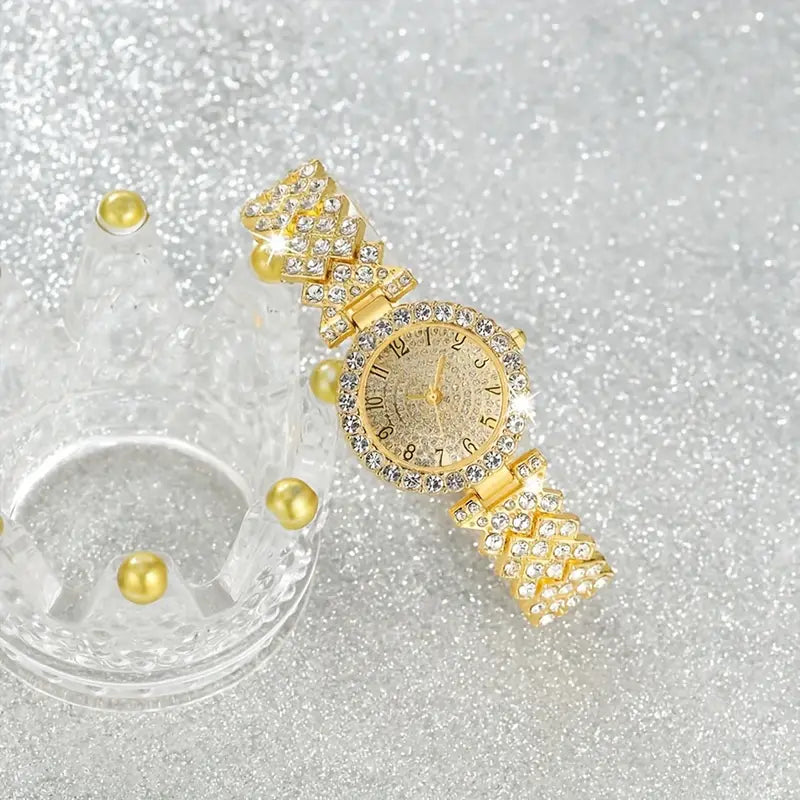 Conjunto Reloj & Pulsera Resplandor Luxe | Oro