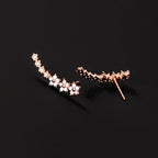 Elegante bloemvormige oorbellen