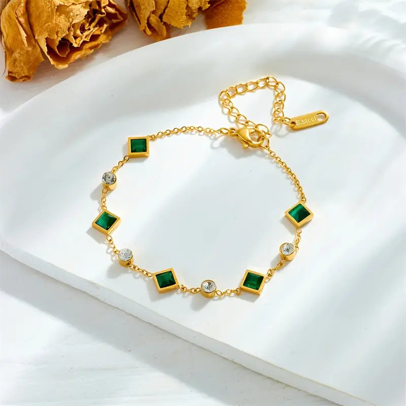 Hemelse Smaragd Armband