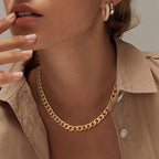 Collar Cubano Chunky | Goud