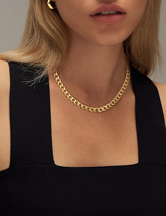 Collar Cubano Chunky | Oro