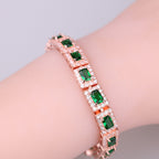 Gouden Smaragd Armband