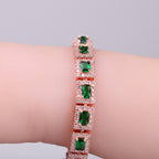 Gouden Smaragd Armband