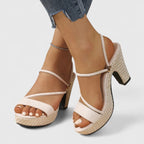 Eugenia™ | Sandalia de Plataforma con Tiras Finas