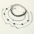 Set armbanden van puur smaragd | Goud