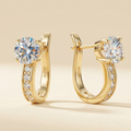 Elegante Kanaal Oorbellen | Goud