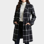 Adriana™ | Abrigo Clásico de Invierno con Estampado de Cuadros