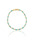 Pulsera Piedra Turquesa Natural | Oro
