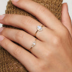 Musa-ring met maansteen | Goud