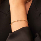 Armband met Venetiaanse schakels | Goud