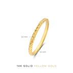 Ameline-ring met gaasmotief | Goud