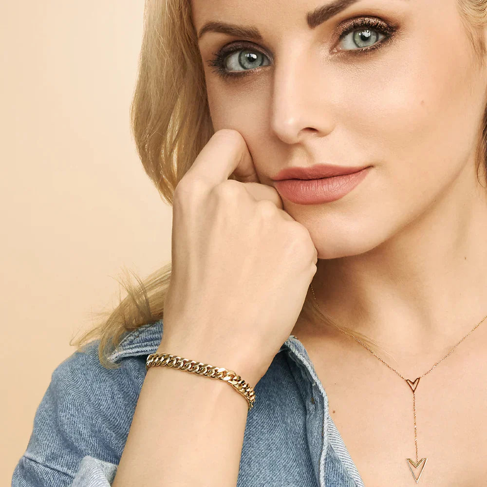 Pulsera Cubana Vintage | Oro