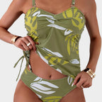 Eustaquia™ | Bañador entero tropical con detalle de cordón
