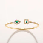 Pulsera Esmeralda Brillante