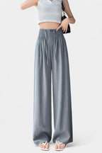 Ilyana Pantalones de Cintura Alta y Pierna Ancha