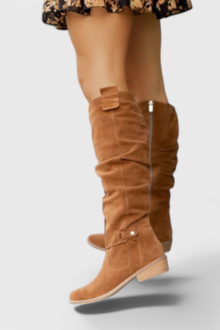 Celine Botas Altas de Estilo Retro