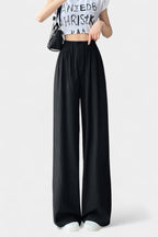 Ilyana Pantalones de Cintura Alta y Pierna Ancha