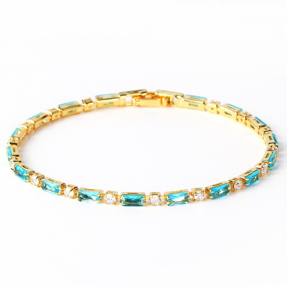 Natuurlijke Turkooizen Steen Armband | Goud