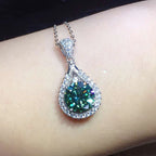 Elegante smaragdketting