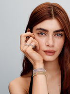 Pulsera Cubana con Pavé | Oro