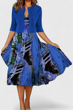 Estrella Conjunto de Vestido Blazer Midi