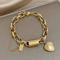 Dik Armbandje met Hartje | Goud