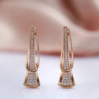 Oorbellen ‘Stralend kristal’ | Goud