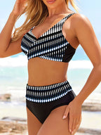 Leandra™ | Bikini moldeador de tiro alto con estampado